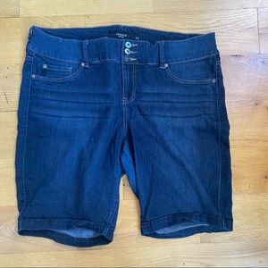 Denim bermuda shorts